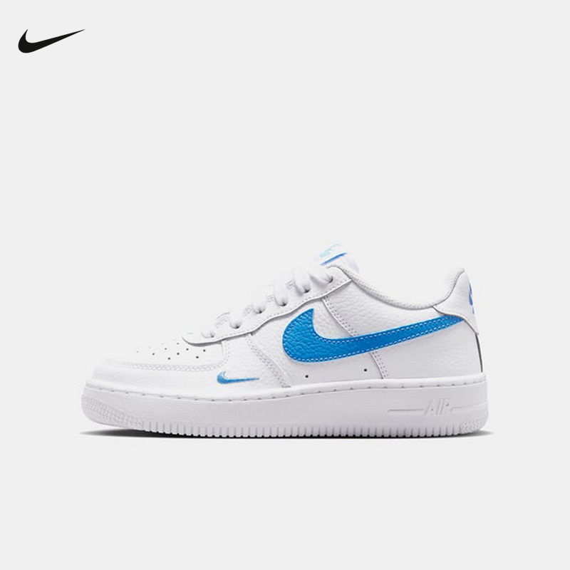 Nike Nike Women's Shoes Air Force One Sneakers White Blue Hook Af1 Low-Top Casual Sneakers Io7403-104