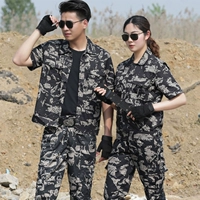 Камуфляжные короткие штаны, черный орел