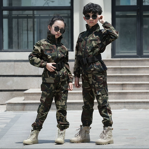 Камуфляжный осенний детский комплект подходит для мужчин и женщин