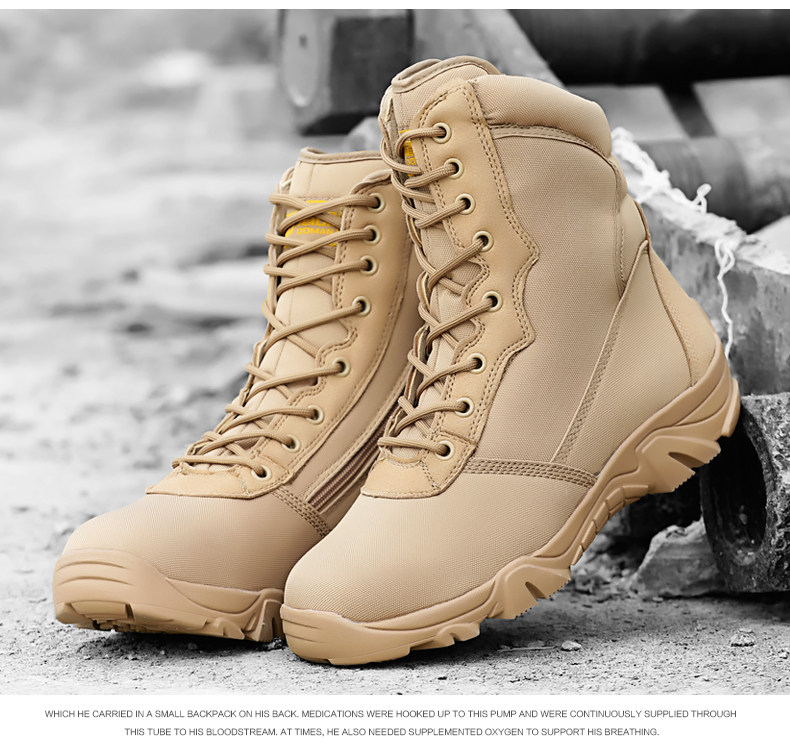 Boots militaires pour homme - lumière - Ref 1398443 Image 19