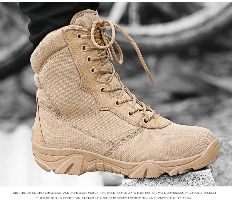 Boots militaires pour homme - lumière - Ref 1398443 Image 26