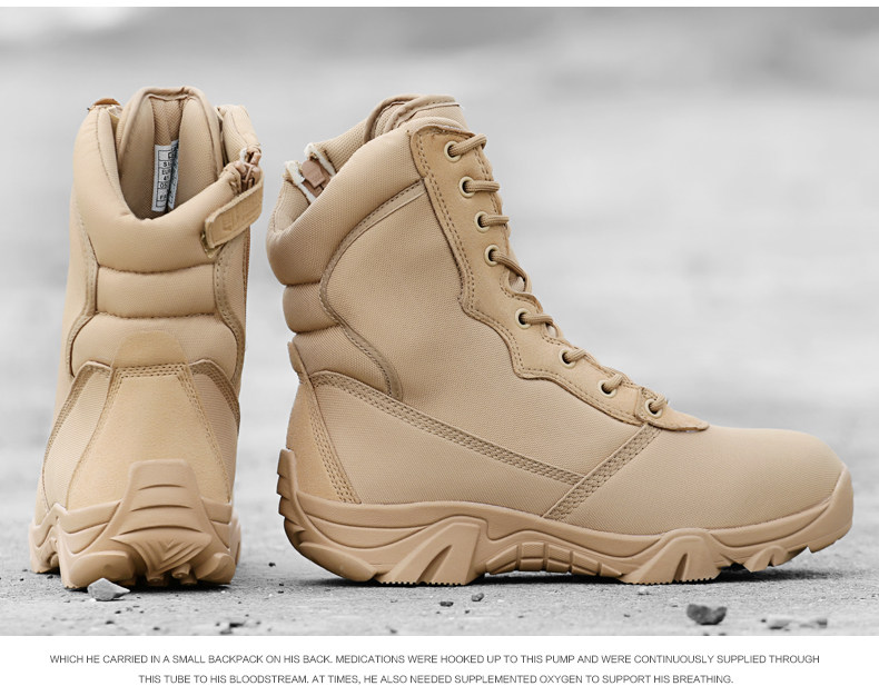 Boots militaires pour homme - lumière - Ref 1398443 Image 23
