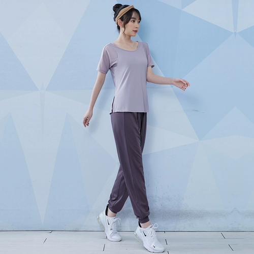 Одежда для йоги, летний комплект, быстросохнущий модный спортивный костюм для тренировок для спортзала, для бега, изысканный стиль