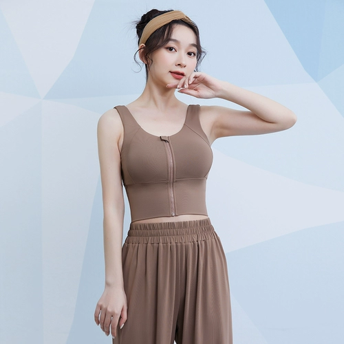 Спортивный бюстгальтер, противоударное поддерживающее нижнее белье, одежда для йоги с молнией, высокопрочный бюстгалтер для спортзала, для бега