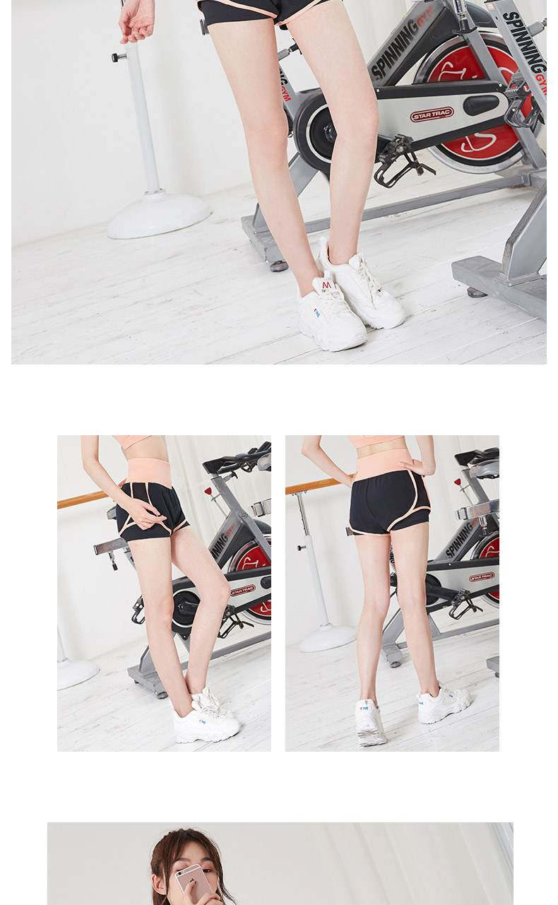 Quần short chống ánh sáng thể thao nữ mùa hè mỏng phần quần yoga lỏng lẻo chạy nhanh khô quần nóng tập thể dục - Quần thể thao quần thể dục nữ