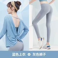 [Длинное рукав] синий+серый два -купюр TC12259