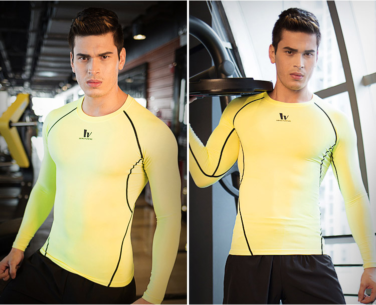 Tenue de sport homme VANSYDICAL Toutes les saisons de AWCXJSY à manches longues en spandex - Ref 473584 Image 19