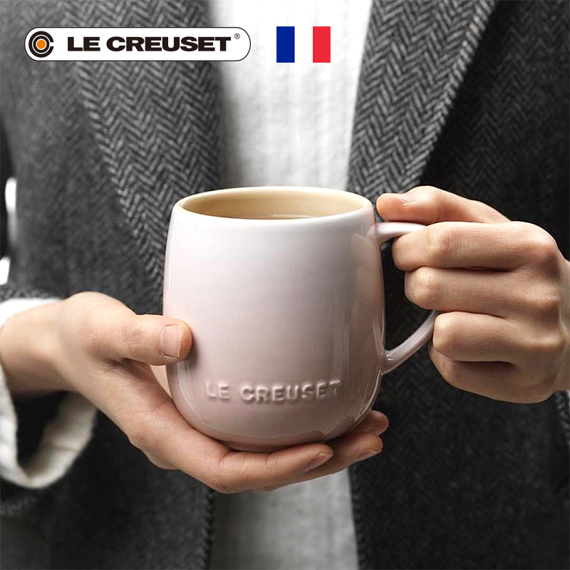 France 's LE CREUSET cool color stoneware 380 ml of u - shaped mark cup fat cup