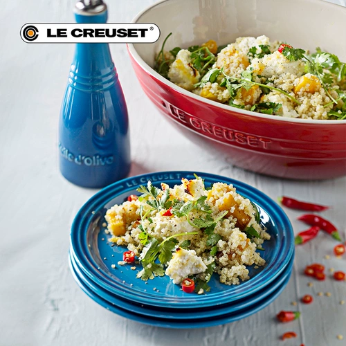 Centennial крутого цвета LE CREUSET, посуда, тарелка для стейка, обеденная тарелка, бытовая круглая тарелка, блюдо из дофаминовой керамики