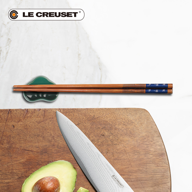 France 's LE CREUSET cool color stoneware lucky chart 5 piece color chopsticks household gift product