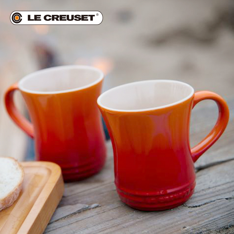 France 's LE CREUSET cool color stoneware keller 360 ml birthday present household heating water trend