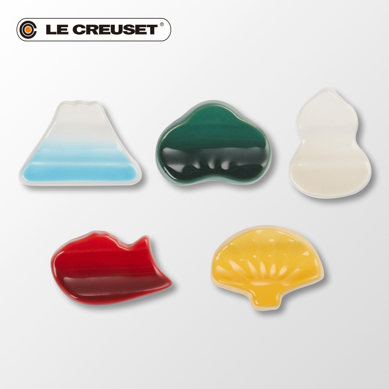 France 's LE CREUSET cool color stoneware lucky chart 5 piece color chopsticks household gift product