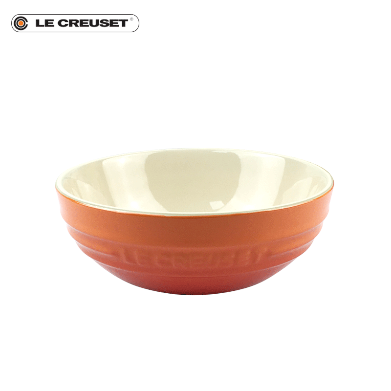 France 's LE CREUSET cool color stoneware multifunctional bowl diameter 15 cm
