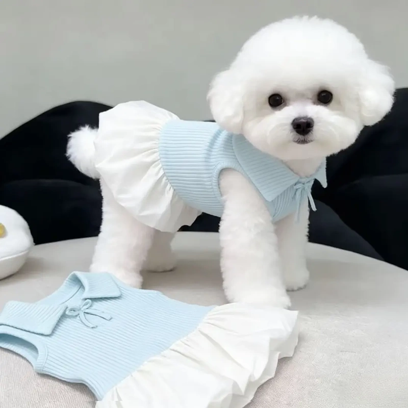 Bichon Dog Clothes Summer Thin Princess Dress Pet Small Dog Teddy Yorkshire Maltese Cool Clothes