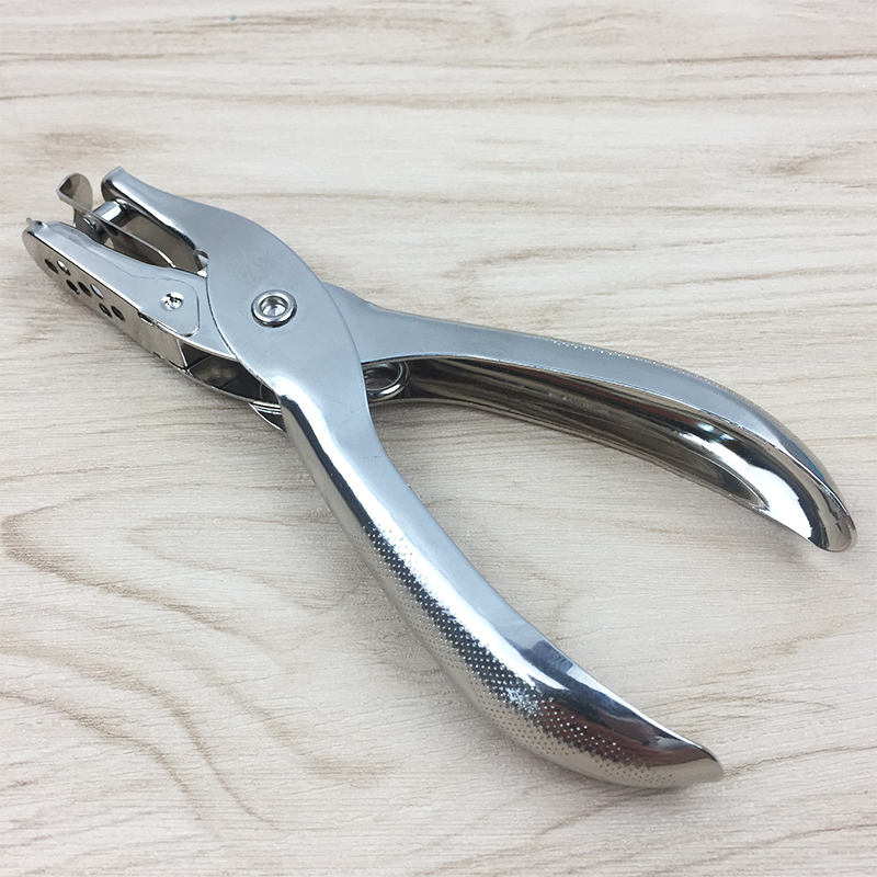 Metal puncher manual single hole puncher round hole puncher loose-leaf paper binding ring stationery punching pliers