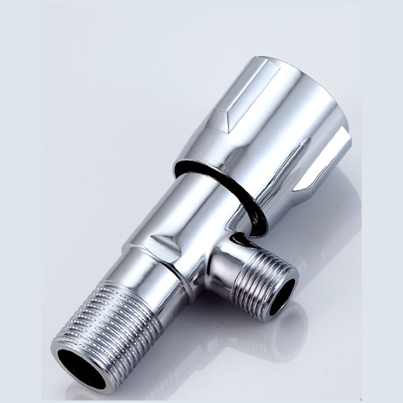 Upper basin full copper thickened cold and hot water large flow angle valve water heater switch valve toilet universal triangular valve universal