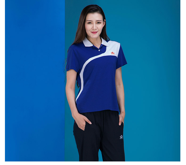 Plum thương hiệu mùa hè mới của phụ nữ tự tu luyện ve áo thể thao giản dị áo thun ngắn tay áo thể thao thun polo