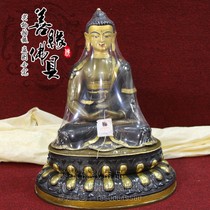 Tibetan Buddhism Nepal boutique tantric bronze gilt Buddha statue Amitabha statue 1 5 feet 45cm
