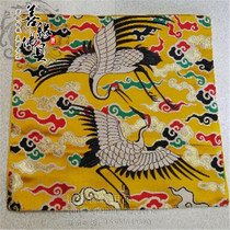 Buddhist supplies Crane pattern double-layer small tablecloth instruments pad Vajra Bell pestle mat for tablecloth tablecloth