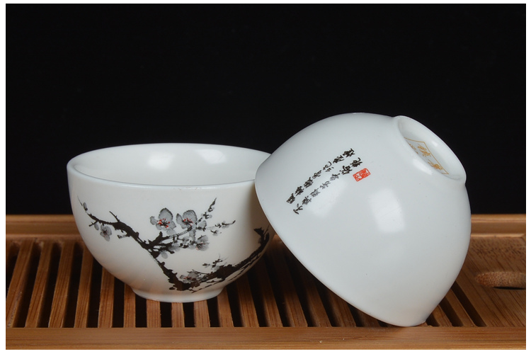Bộ tách trà nhỏ Kung Fu Bộ tách trà gia dụng Sản phẩm Bộ tách trà Bộ tách trà màu tím Cát chủ Cup Celadon ấm trà đạo