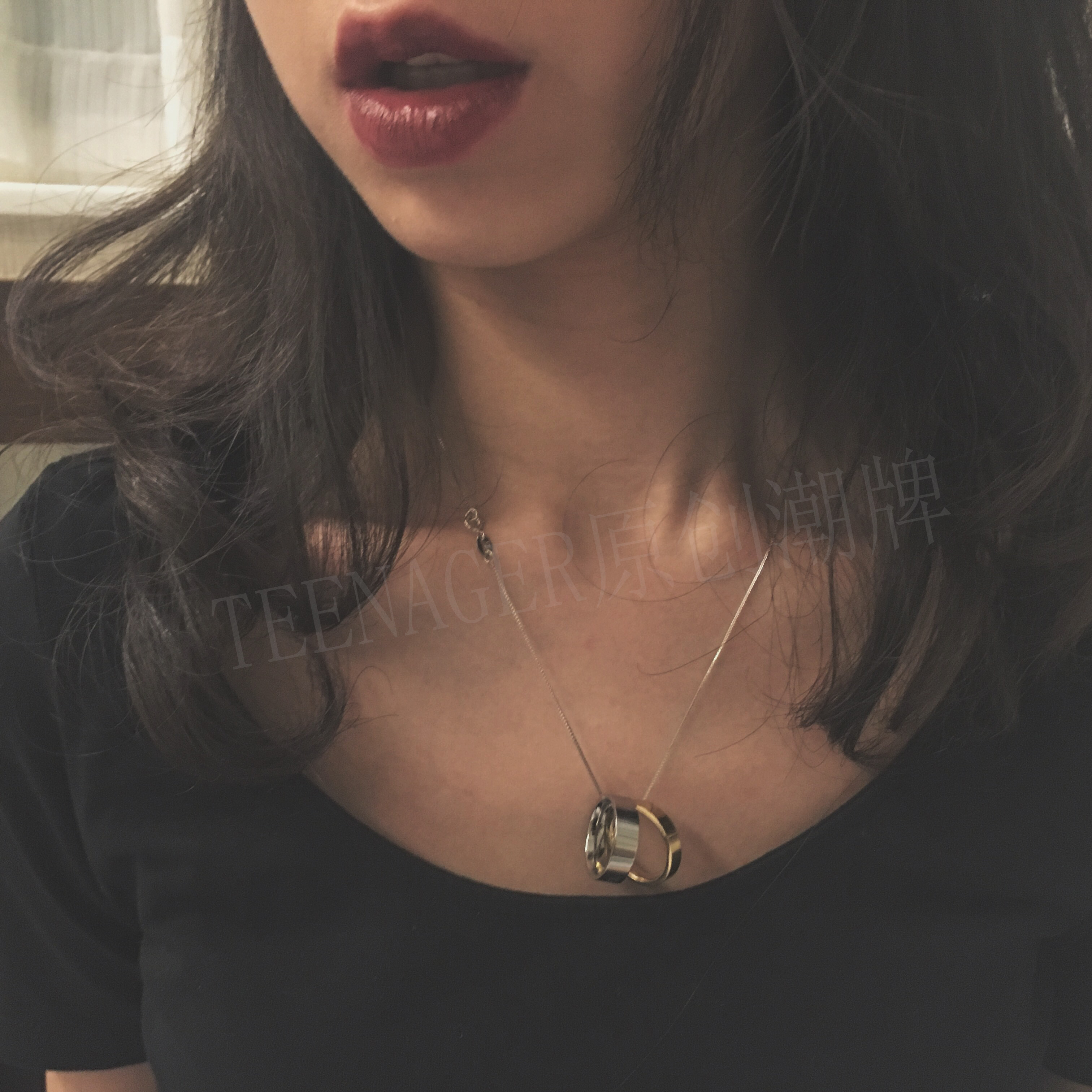 Bague mixte OTHER   en Alliage argent plaque plaque or - Ref 3089177 Image 3