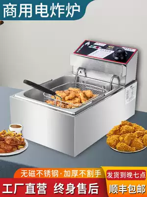 Fryer commercial electric fryer single cylinder Fryer double cylinder multifunctional noodle cooker electric fryer stall fried chicken