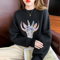 Excellent for a good look no tired ~ 2022 Spring new necropolis with a small crowd of loose and round collar printed blouses