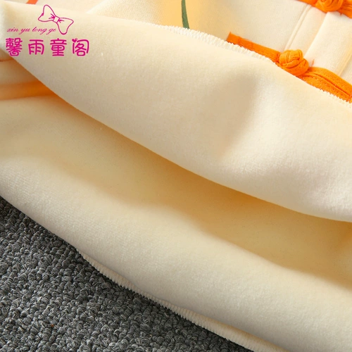 Флисовый костюм мальчика цветочника, детское праздничнное платье, китайский стиль, наряд на выход