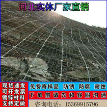 Slope protection net soil-fixing net steel wire mesh mountain slope protection passive protection net reinforced galvanized wire mesh climbing vine net