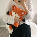 Милая кукла, плюшевая детская игрушка, успокаивающая подушка, лиса, енот