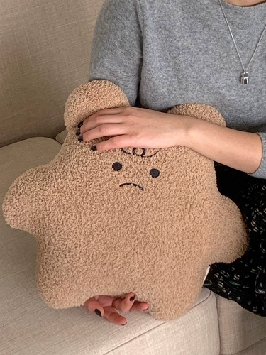 Злые и раздражительные медведи ~ мультипликационные подушки медведя подушка квиноры оба подушки автомобильный офис коралловый бархатный кондиционер полдень