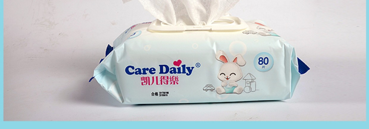 儿 得 乐 湿巾 Tay bé 80 rút có nắp Kyle Leda Túi lớn lau ướt khăn lau cho bé - Khăn ướt khăn ướt dành cho bé