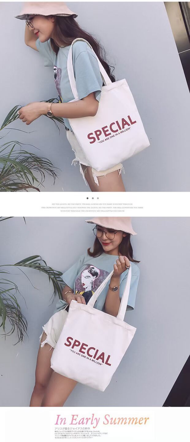Túi vải bố nữ của Hàn Quốc ulzzang Harajuku văn học vải nữ vai Nhật Bản nhỏ túi nữ mới túi xách nữ đeo chéo