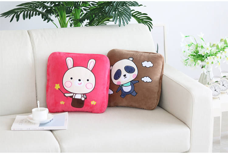 Gối chăn kép sử dụng đệm chăn văn phòng sofa ngủ trưa chăn đa năng trở lại chăn lông cừu gối tựa lưng ô tô cao su non
