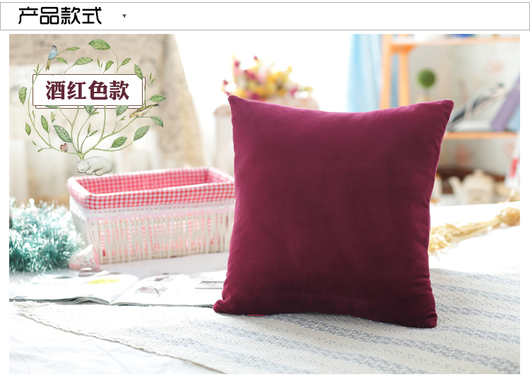 Sofa màu đệm gối văn phòng gối tựa lưng xe eo gối siesta gối gối thắt lưng không có lõi bộ chăn gối ngủ văn phòng giá rẻ
