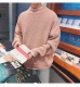 Lilbetter Sweater Men Tide Thương hiệu Áo len lỏng lẻo Mùa thu cao cổ Cặp đôi Áo len nam cổ tròn