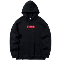 Li Ning sweater men and women with the same new pullover long sleeve hooded top knitted casual sportswear AWDR569