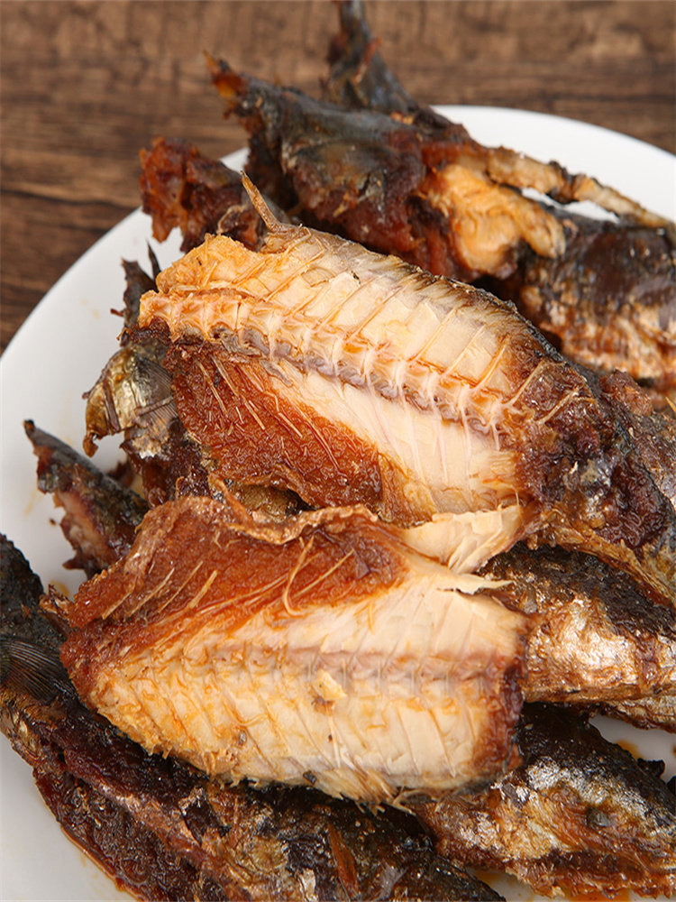Pxz Fermented Soybean Mackerel Fresh Date Fish Meat Ready-To-Eat Delicacy Seafood Snack Fish Meat Side Dish for Rice and Wine