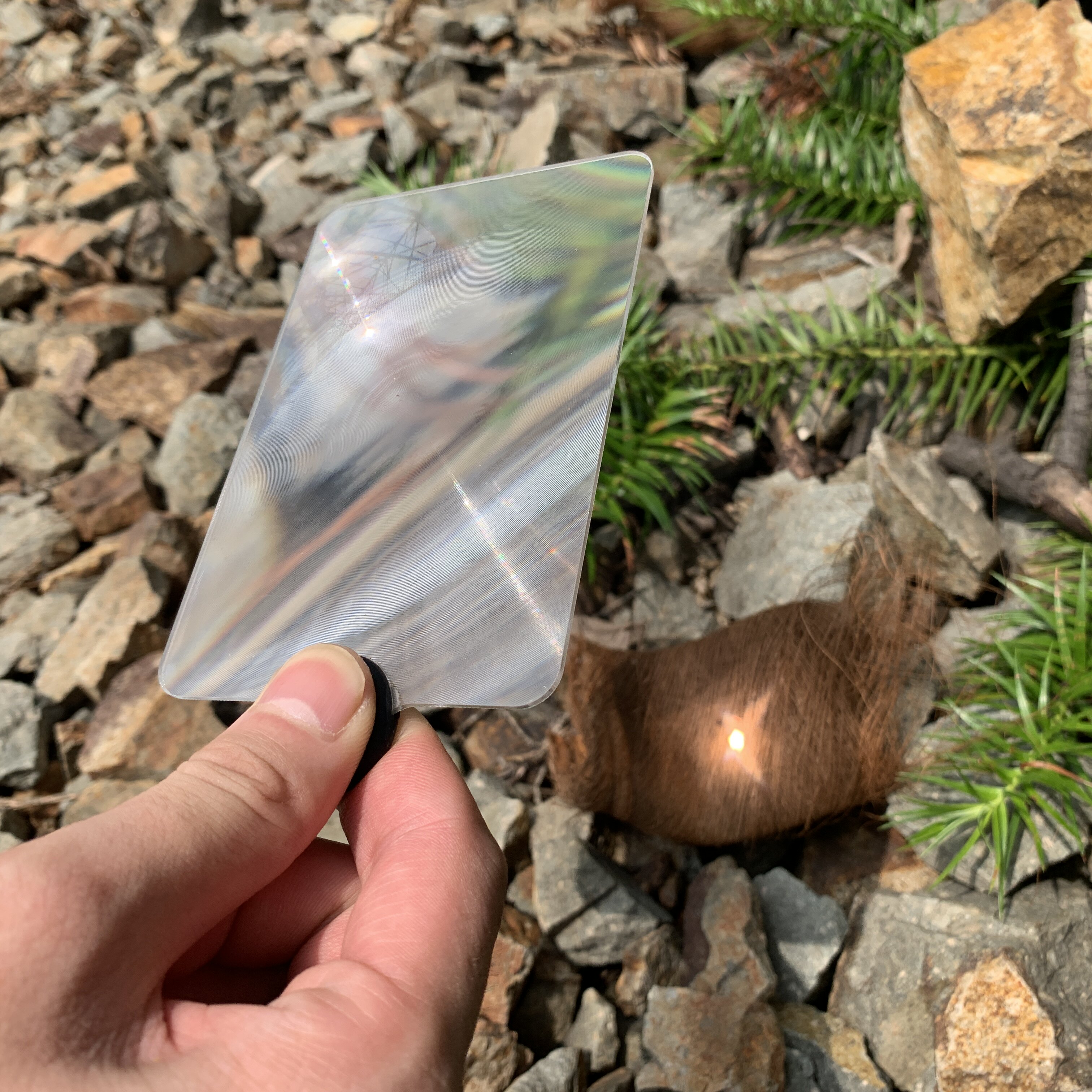 Fresnel Solar Concentrator Outdoor Fire Field Portable Card Magnifier Ignition Presbyteria Reading Mirror