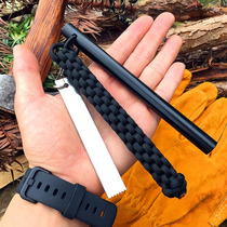 Wild survival flintstone outdoor windproof fire magnesium rod fire rod Wilderness survival white steel scraper umbrella rope ignition