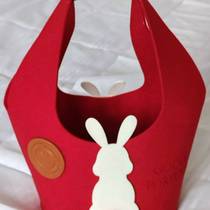 New Rabbit Felt Bag Gift Candy Bag Felt Handbag Year of the Rabbit Souvenir Felt Bag Handbag