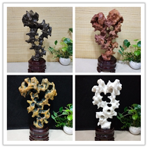 Small Taihu Stone Lingbi Stone Qishi ornaments Original stone Decorative tribute stone Ornamental stone Gift collection Modeling stone