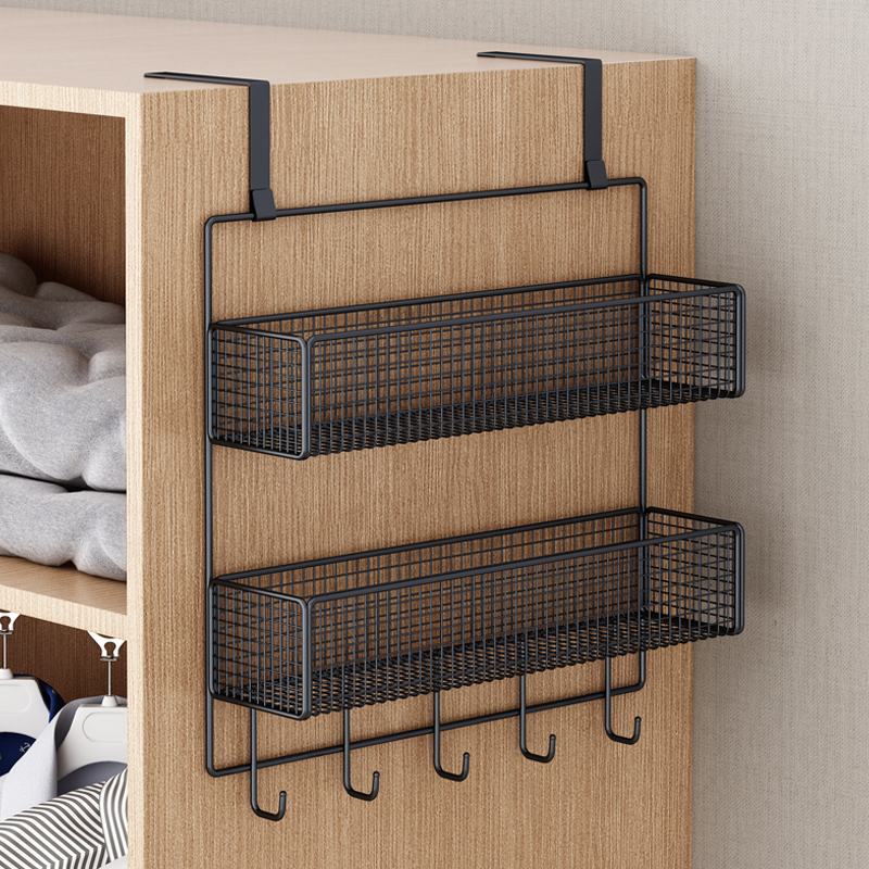 Wardrobe Hook Hat Bag bag containing hanging rack free from punching cabinet upper side hanging clothes hook wall hanging clothes hanger-Taobao