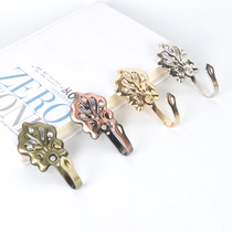 (pair of clothing) Window Curtain Wall Hook Wall Hook Hook hook Hanging Metal Minima Modern Leaves Drilling Alloy Hook Eurostyle