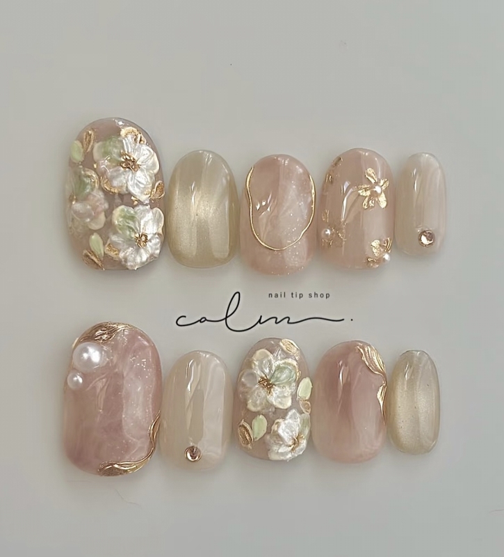 Purely Handmade Wearable Nails, Hand-Painted Nude Color Oil Painting, Three-Dimensional Carving, High-End Feel, Elegant, Brightening, Detachable Fake Nails Purely Handmade Wearable Nails, Hand-Painted Nude Color Oil Painting, Three-Dimensional Carving, High-End Feel, Elegant, Brightening, Detachable Fake Nails