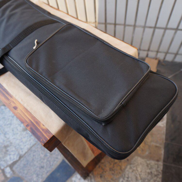 Hot sale seven-string guqin storage bag thick shoulder-back waterproof Oxford cloth black piano bag can carry guqin bag