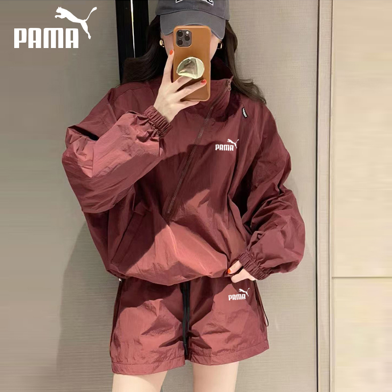 Brand Genuine Fashionable Thin Sun Protection Suit for Women Summer Loose Jacket Sun Protection Clothing Sports Shorts Two-Piece Set