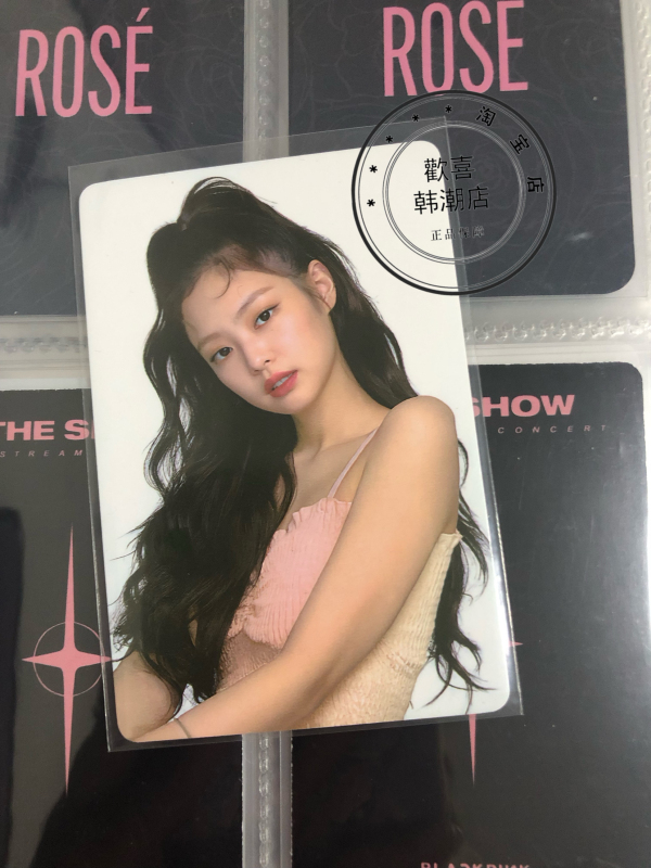 Blackpink Jennie Photo Card, Mei Shangxuan Jennie Endorsement Card, Foam Hair Dye Card, High Ponytail Jennie