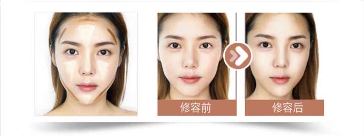 Nhật Bản CEZANNE Qian Shili bóng đỏ có độ bóng cao sửa chữa đường viền ba chiều để tạo ra một khuôn mặt chữ V nhỏ 胭 kem tạo khối highlight