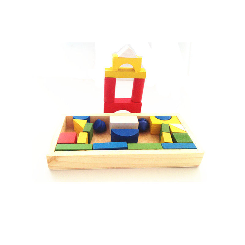 Supply of digital building blocks toys, castle building blocks, parent-child educational toys, high-quality wood, environmentally friendly paint